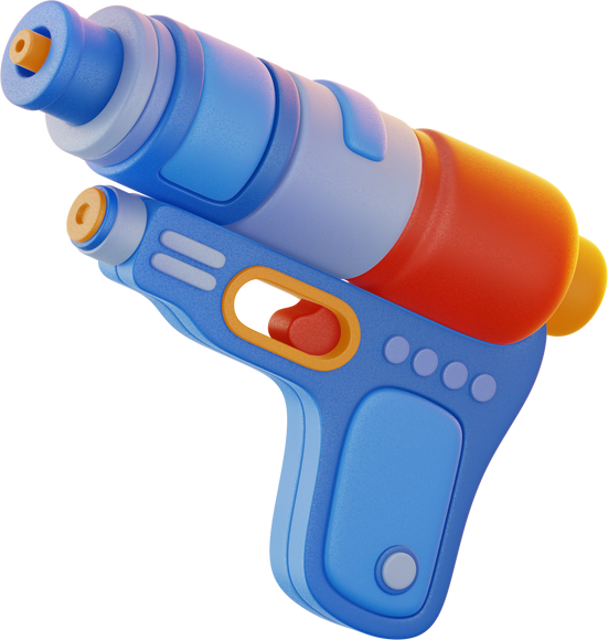 Water Gun Toy 3D Illustration